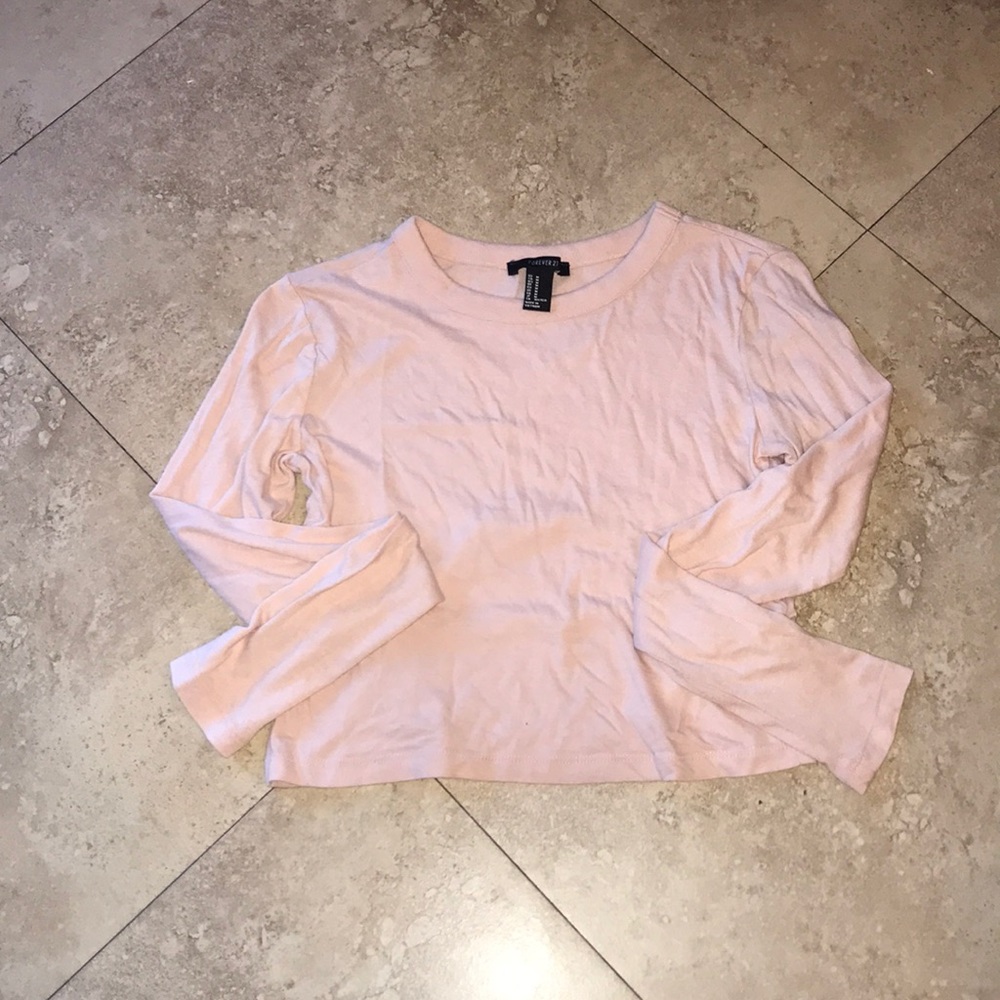 Light pink crop top